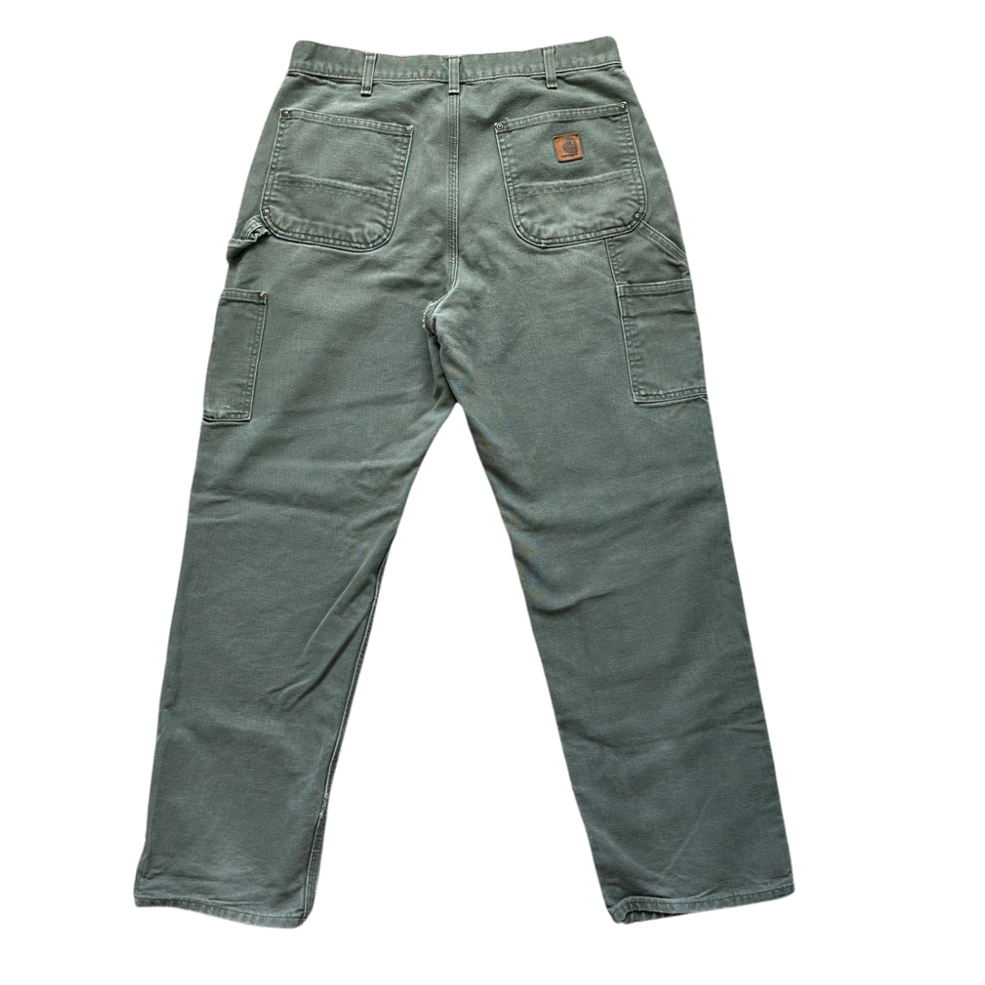 Green Carhartt Double Knee Pants