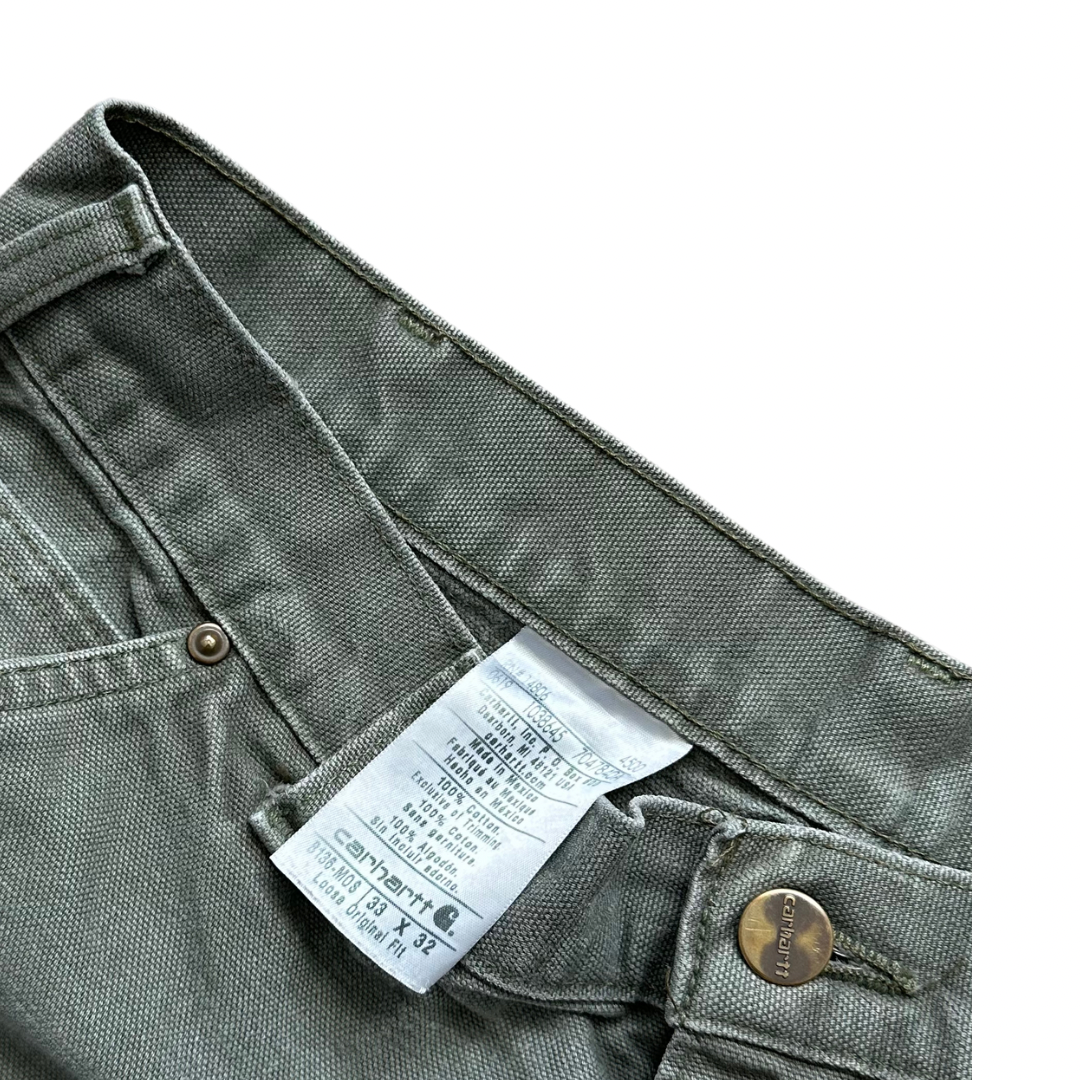 Green Carhartt Double Knee Pants