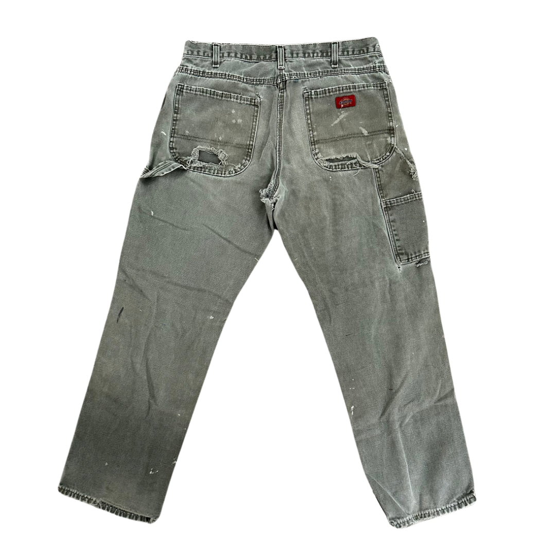 Green Distressed Dickie Pants