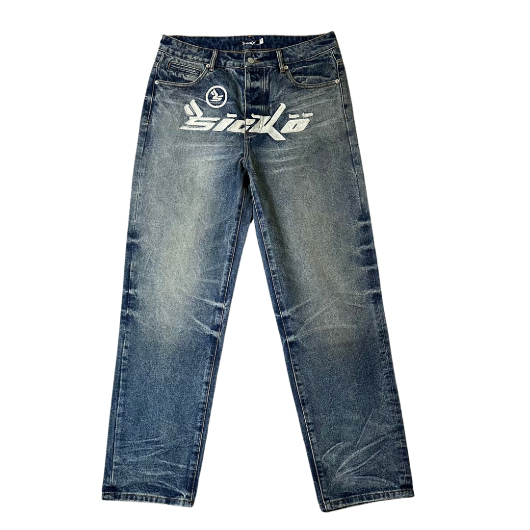 Sicko Blue Chainstitch Jeans