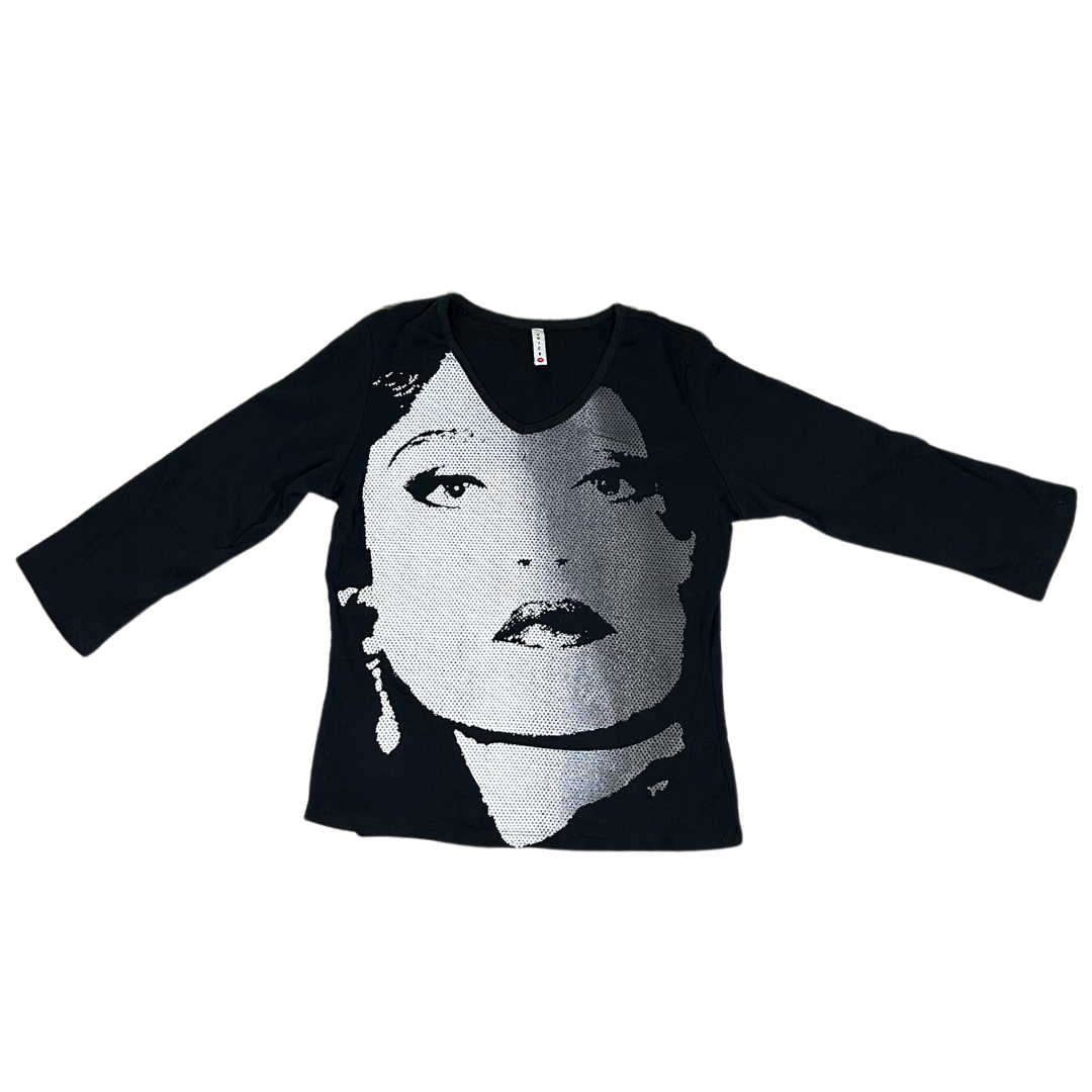 Women’s Face Graphic Long Sleeve Top