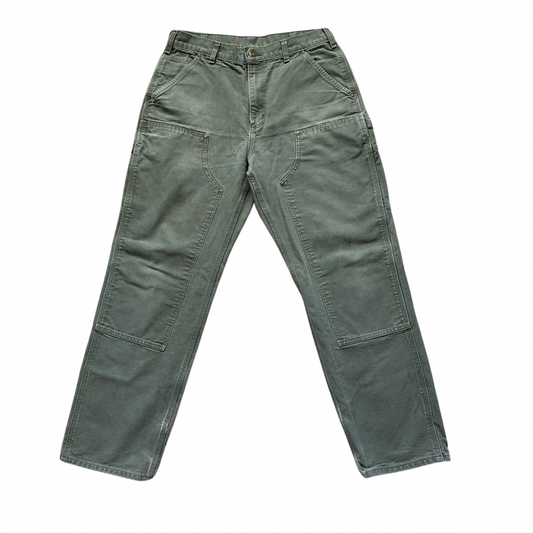 Green Carhartt Double Knee Pants