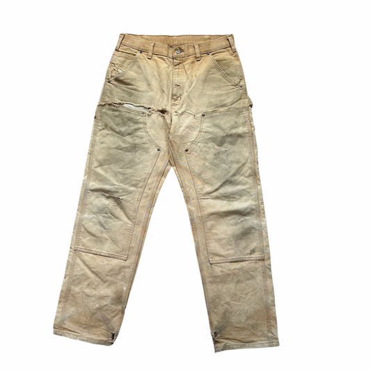 Khaki Carhartt Double Knee Pants